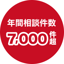 年間相談件数7,000件超の画像